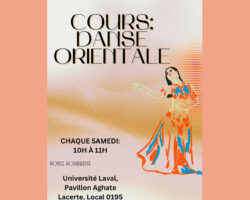 Affiche cours de danse orientale