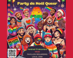 Affiche Party de Noël queer